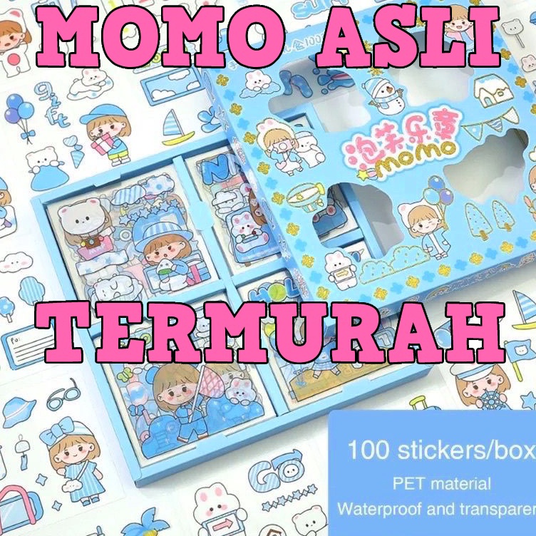 

Buruan Beli Sticker Waterproof Sticker Momo Dapat Box Isi 100 Lembar Super Promo