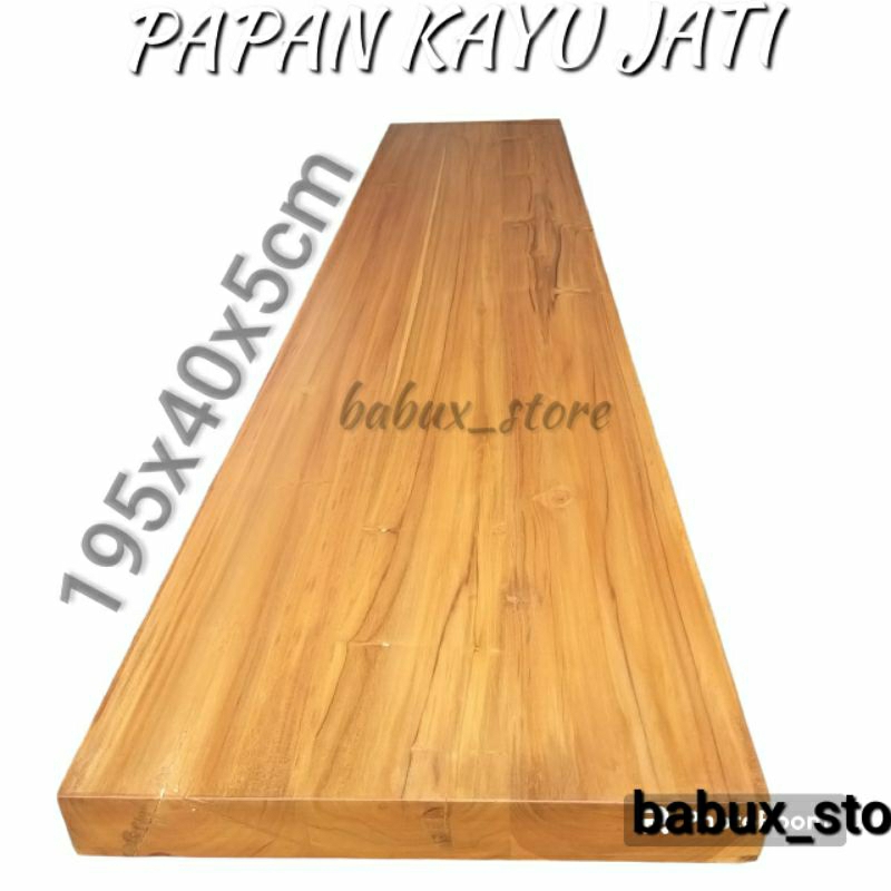 Papan kayu jati tebal