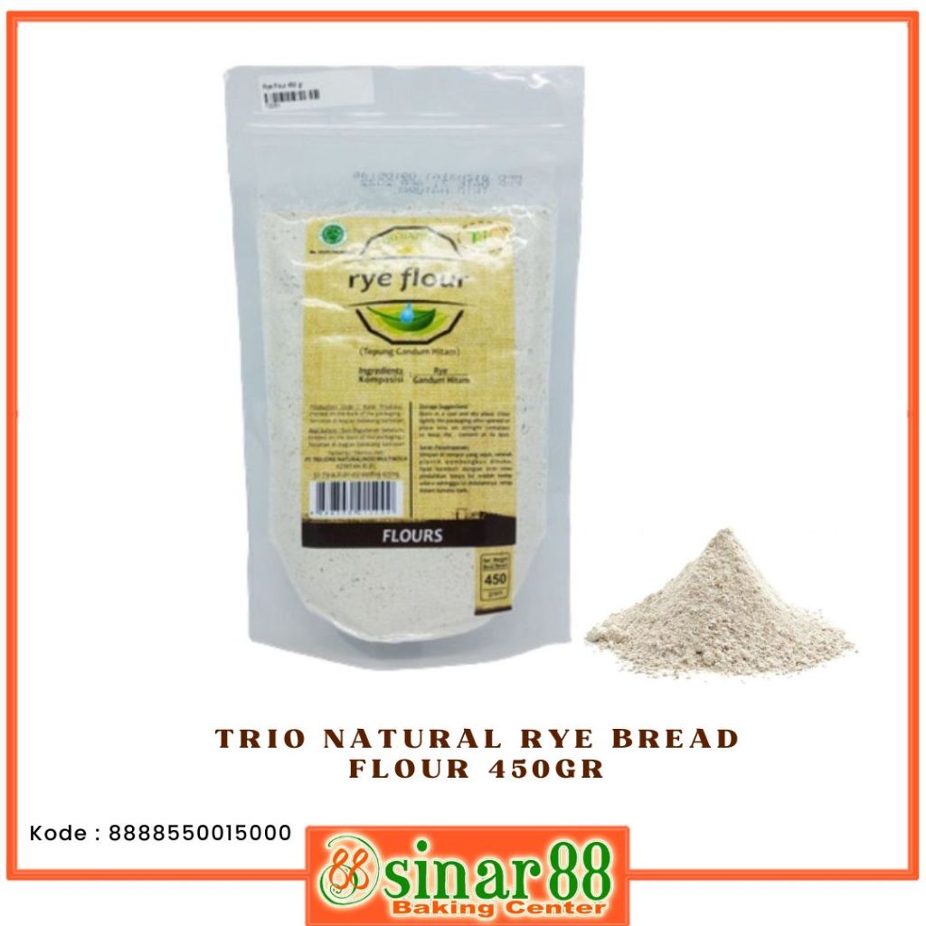 

TRIO NATURAL RYE BREAD FLOUR 450GR