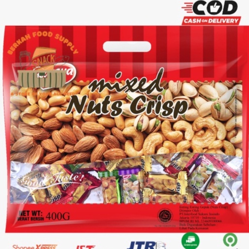 

Sale ( BERKAH ) Naraya Mixed Nuts 400gr Naraya Permen Kacang Enting Enting Gepuk Snack Cemilan Enak