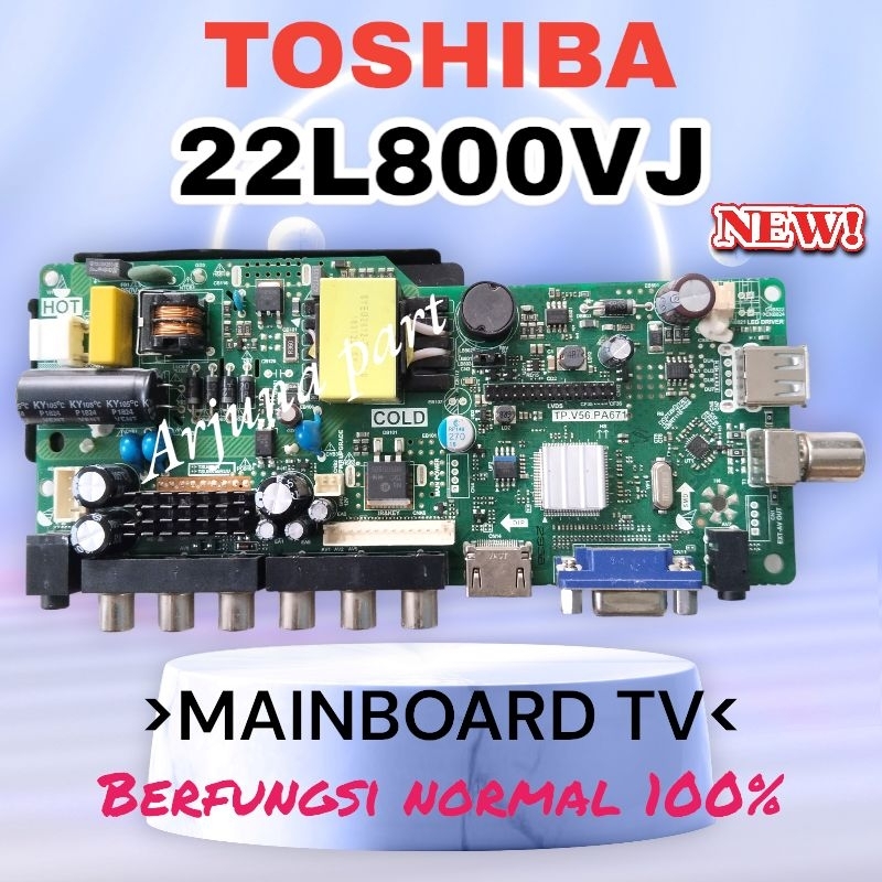 MAINBOARD TV TOSHIBA 22L2800VJ / MB TV TOSHIBA 22L2800VJ / MESIN TV TOSHIBA 22L2800VJ / MODUL TV TOS