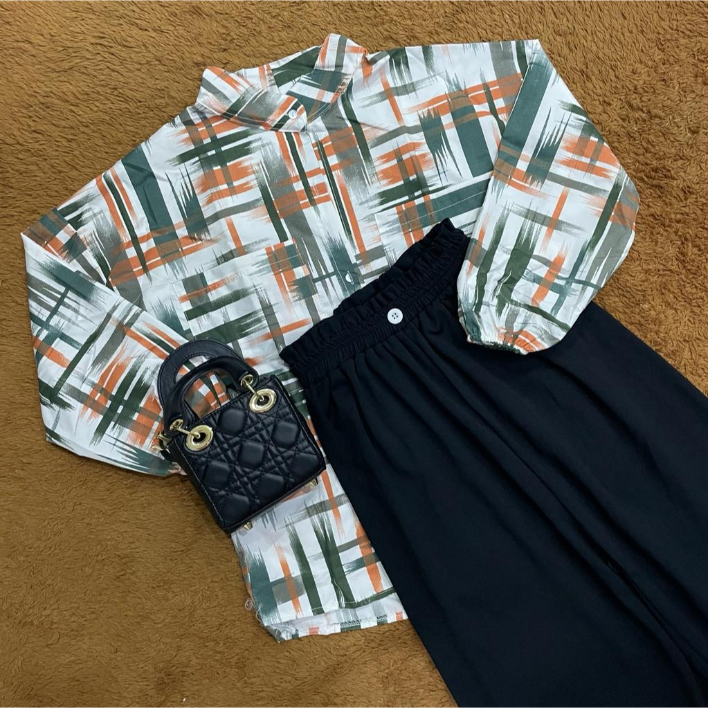 Setelan Wanita Set Terbaru 2025Oneset Baju Celana Kondangan Cewek Terbaru 2025 Atasan Bawahan Muslim