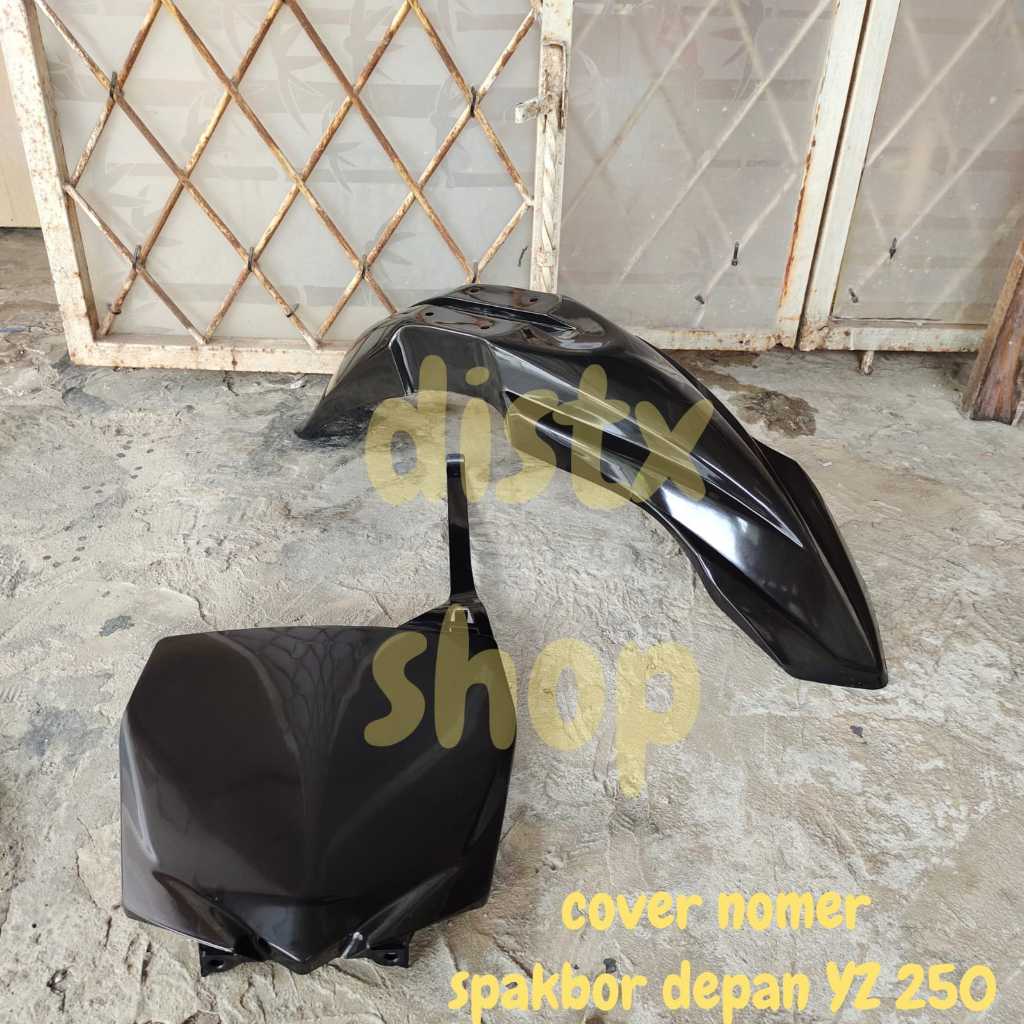 BODY YZ250 2ITEM PAPAN NOMER SPAKBOR DEPAN YZ 250 PLAT NOMER YZ 250 SLEBOR DEPAN YZ 250 COVER NOMER 