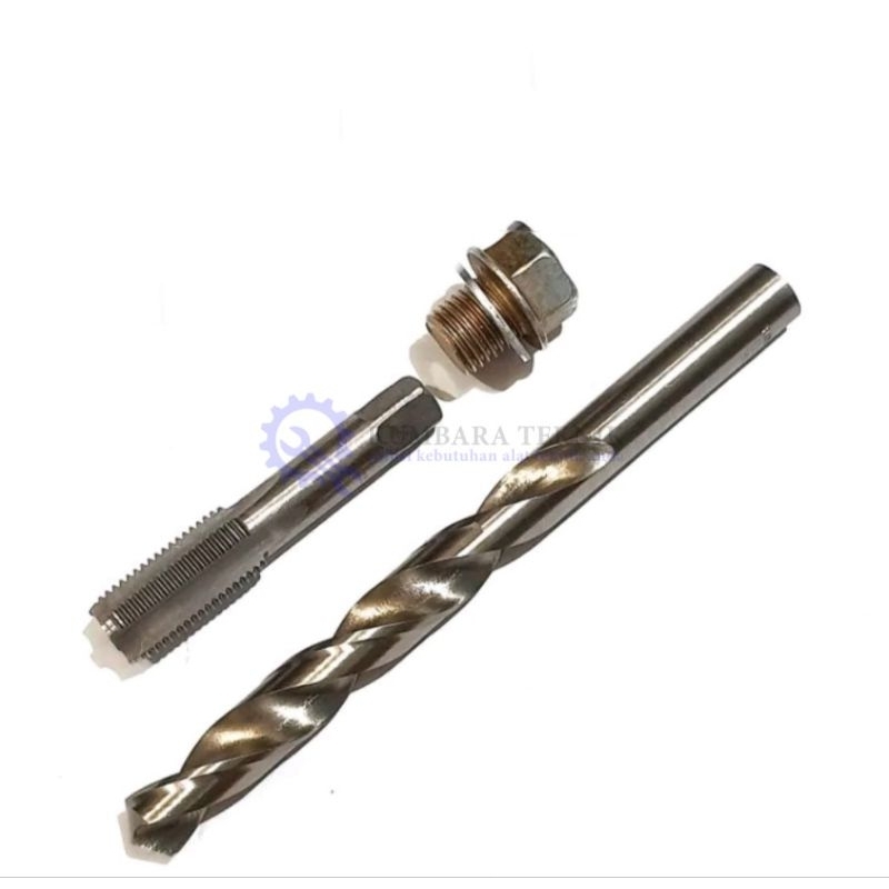 TAP SET BAUT OLI MOTOR OVERSIZE  BAUT 19 KUNCI 17 SET MATA BOR