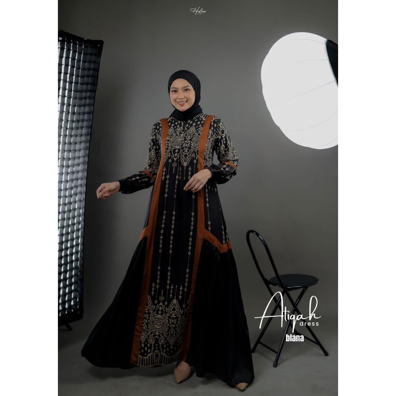 ATIQAH BY HALWA APPAREL // GAMIS RAYON VISCOSE TWILL // QONITA DRESS BY HALWA APPAREL // NS SLIMFIT 