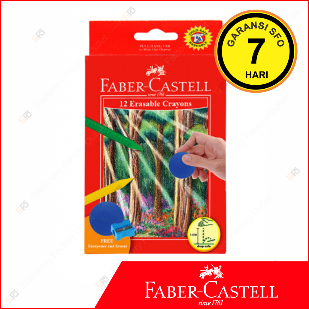 

Erasable Crayon Faber Castell isi 12 - SFO Semarang Official