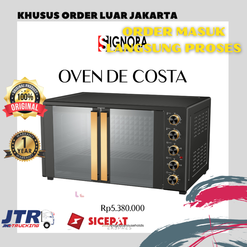 SIGNORA | Oven De Costa 150 Liter Oven Listrik Link Pembelian Luar Jakarta JTR