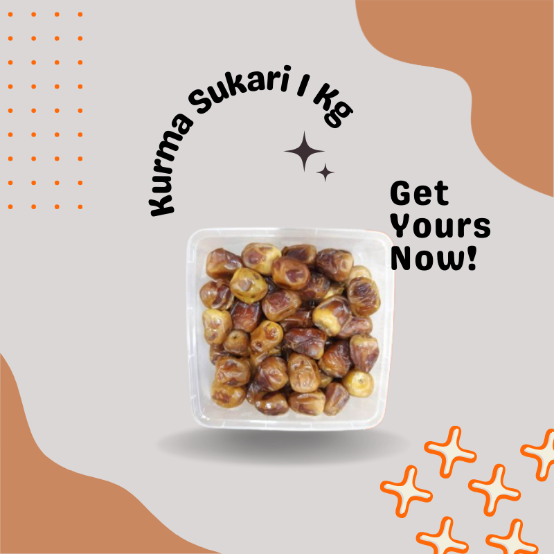 

[ GS ] Kurma Sukari Jumbo Super 1 Kg / Kurma Sukari Premium Medina / Kurma Sukkari / Kurma Basah