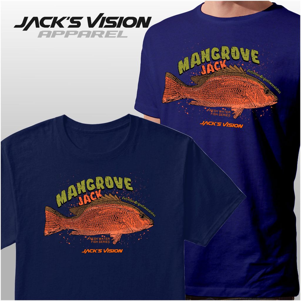 PRE ORDER JACK'S VISION FISH SERIES T-SHIRT - MANGROVE JACK