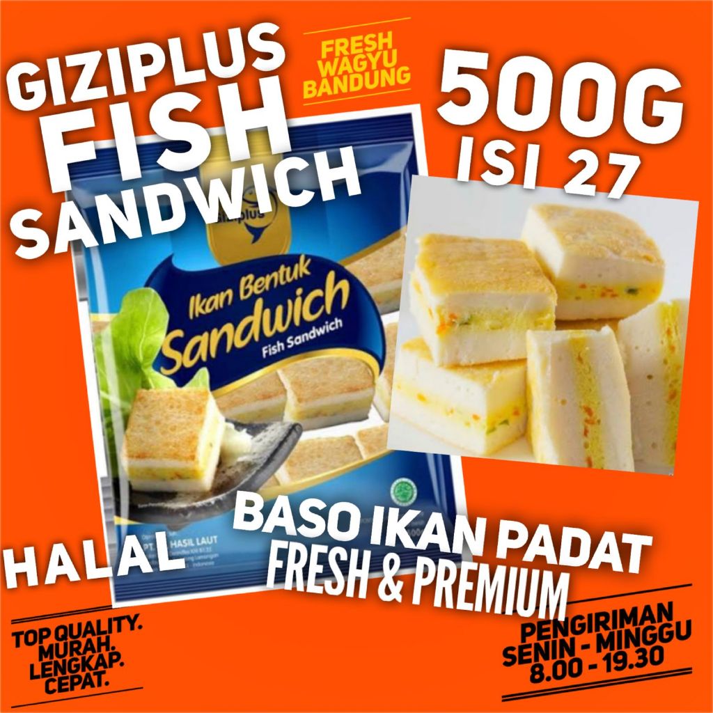

GIZIPLUS FISH SANDWICH Baso Ikan Suki Shabu Steamboat Cedea Seafood King
