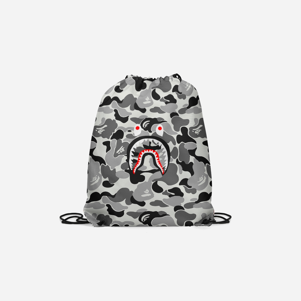 [HD CUSTOM] String Bag BAPE SHARK | String Bag BAPE SHARK Style | Tas Serut BAPE SHARK | BAPE SHARK 
