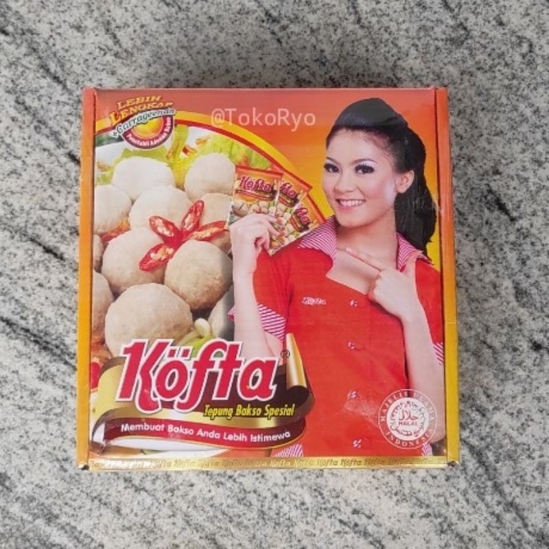 

Tepung bakso/baso Kofta 1 Dus isi 102 bungkus