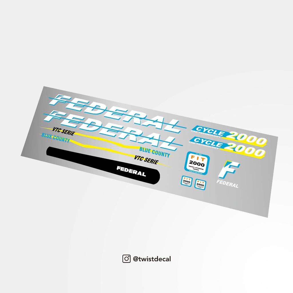 DECAL FEDERAL BLUE COUNTY