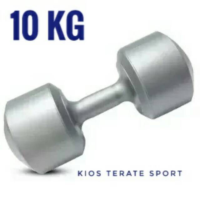 Barbel 10kg Dambell Plastik Fitness 10 kg