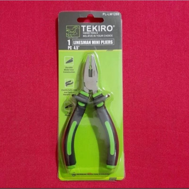 TEKIRO tang kombinasi 4.5" inchi / tang kecil / mini