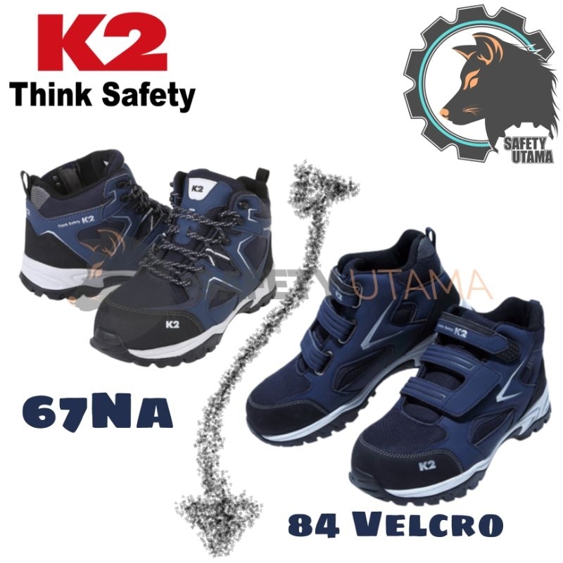 Sepatu Kerja safety Shoes K2 Xgrip Navy Original BNWB