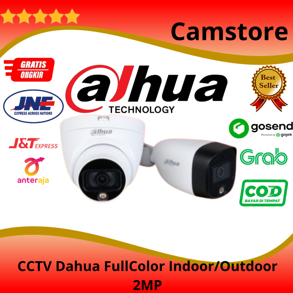 CCTV DAHUA 2MP FullColor Full HD Indoor/Outdoor/ Camera CCTV DAHUA COOPER ANALOG