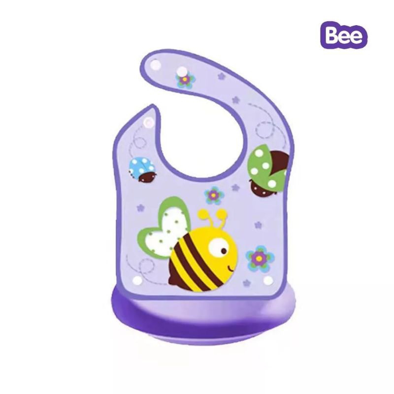 Celemek Makan Bayi Silicon