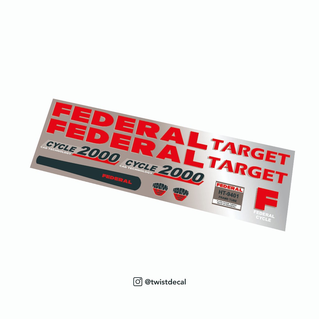 Federal Target Decal