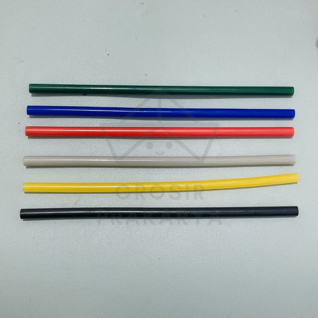 Isi Lem Tembak Warna 20 cm SATUAN Padat Stik Bakar Melt Lilin Leleh Panas Perekat Tape Tempel Kuat S