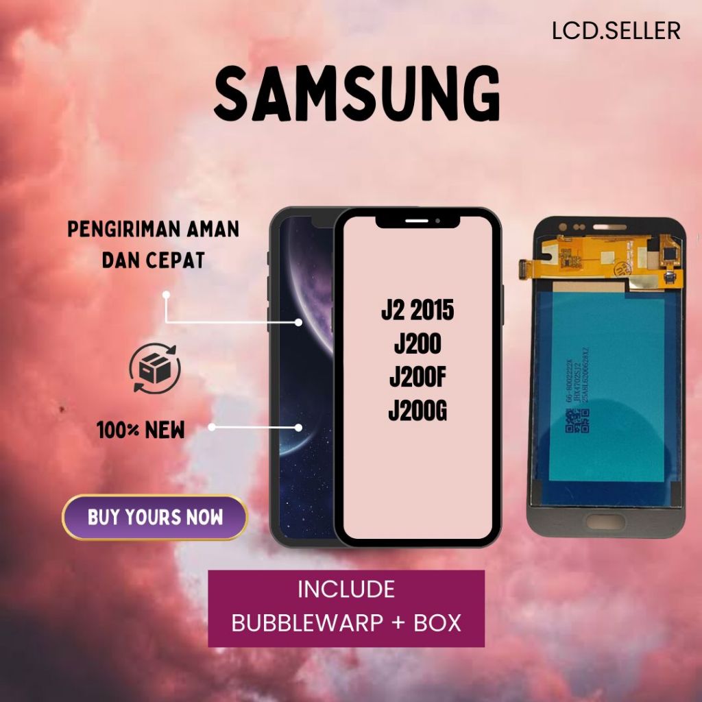 LCD FULLSET TOUCHSCREEN SAMSUNG J2 2015 / J200 / J200G / J200F ORI