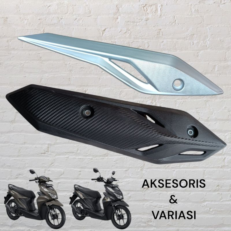 cover tutup pelindung knalpot beat deluxe street led new K1A 2020 - 2021 set garnish