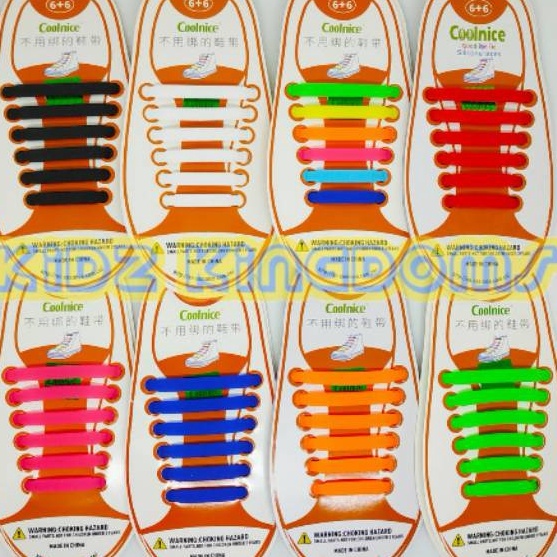 QJKB6052 【FSASH SALE】 Premium Tali Sepatu Silikon Anak - Tali Sepatu Karet Anak Anak