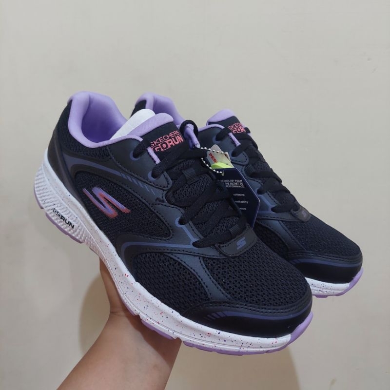 SKECHERS WANITA GO RUN CONSISTENT VIVID HORIZON 128285/BKLV