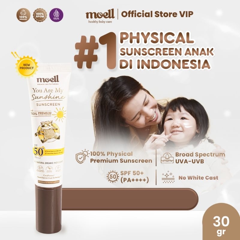 MOELL SUNSCREEN SUNSCREEN ANAK SPF50+ PA++++