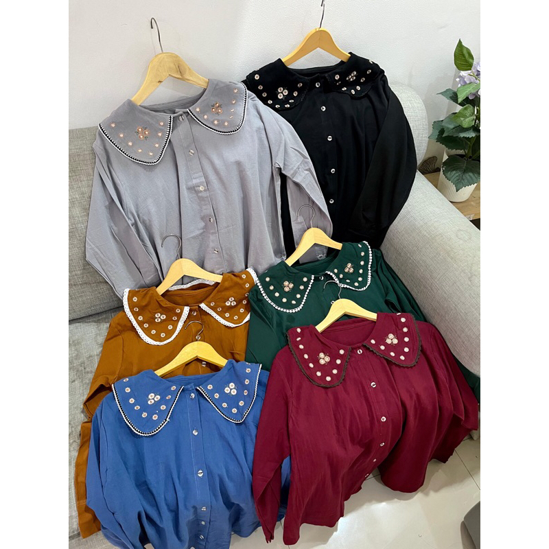 SAKURA COLLAR BORDIR