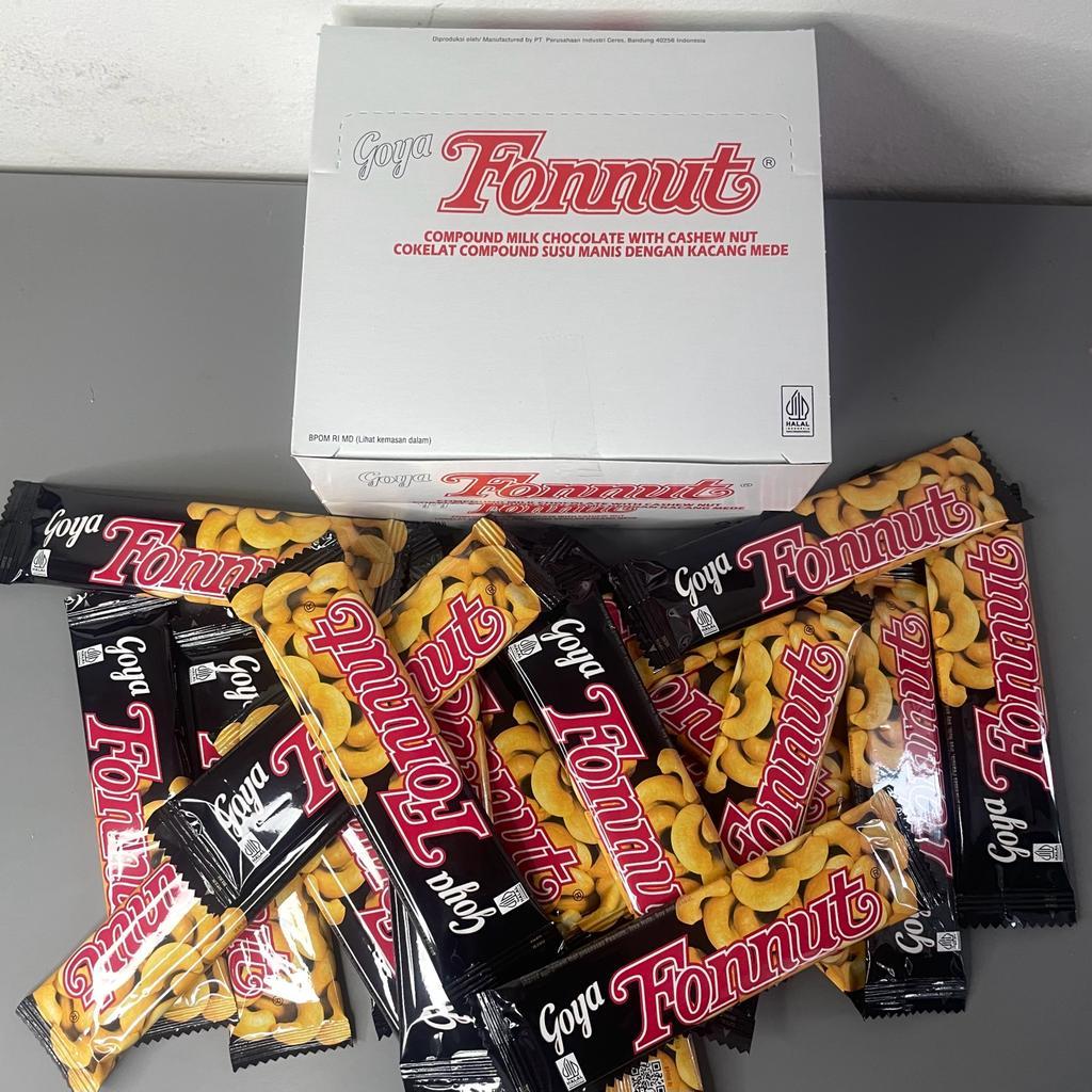 

GOYA FONNUT 1 BOX ISI 24pcs COKLAT FONNUT / COKLAT JAJANAN JADOEL