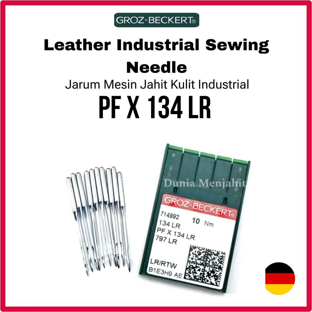 Jarum Groz Beckert German PFx134LR / PF x 134LR Leather Sewing Needle Jarum Jahit Kulit