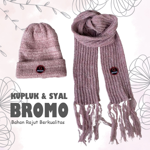 Kupluk Bromo Tebal Premium / Syal Bromo Tebal Syal Rajut Hangat Saat Musim hujan