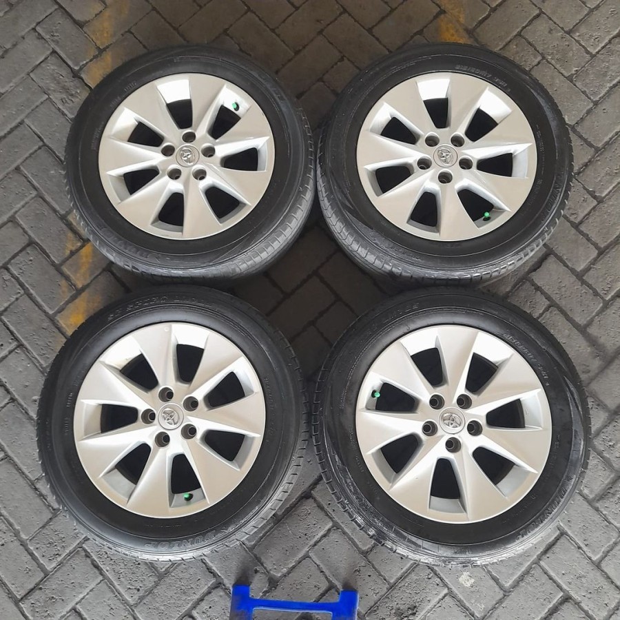 velg Mobil Bekas Seken Original Copotan Alphard R17 Lubang Baut 5 (Velg Saja)