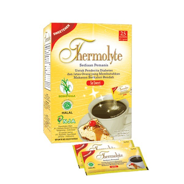 

THERMOLYTE SWEETENER UNTUK PENDERITA DIABETES ISI 25 SACHETS