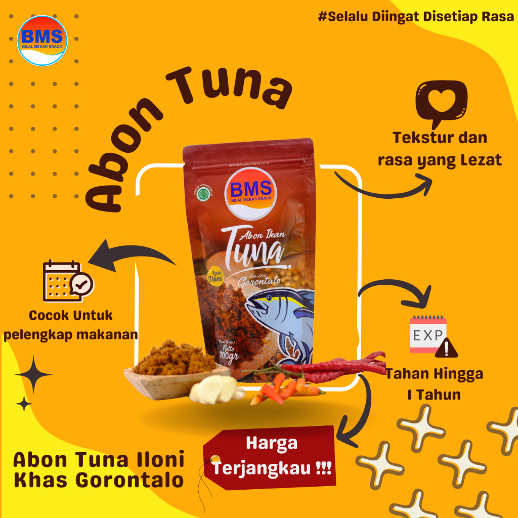 

Abon Ikan Tuna Iloni Khas Gorontalo 100gr-Bilal Mekar Snack