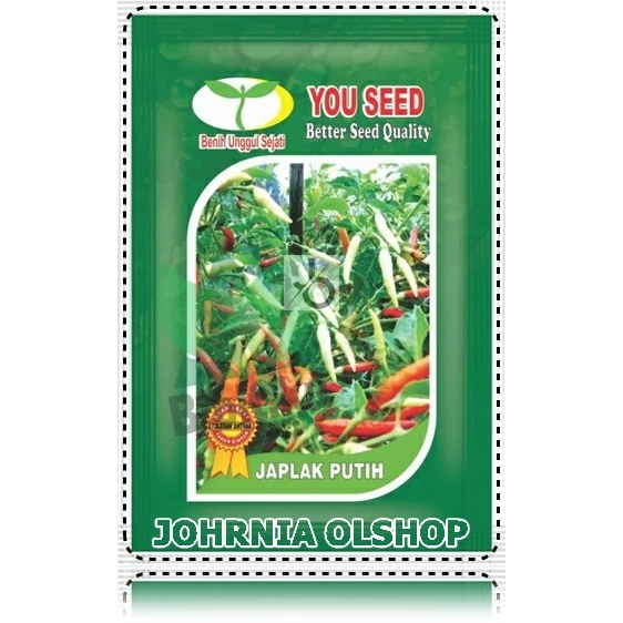Johrnia 25 Benih Biji Cabe Rawit JAPLAK PUTIH