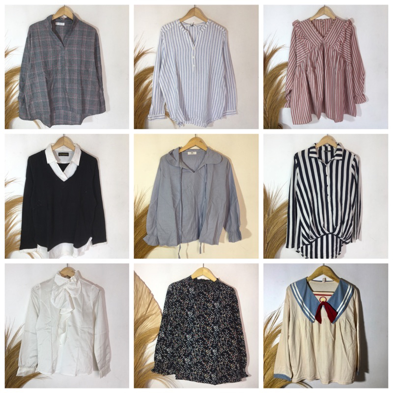 Tunik Kemeja Blouse Flanel By GIO-F