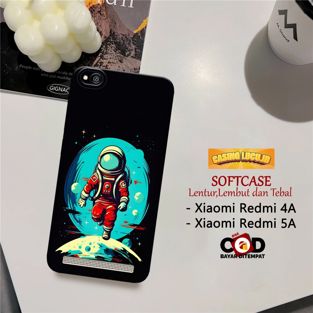 Case Xiaomi Redmi 4A / 5A Terbaru - Fashion Case Astronot - Casing Hp Xiaomi Redmi 4A / 5A Terbaru -