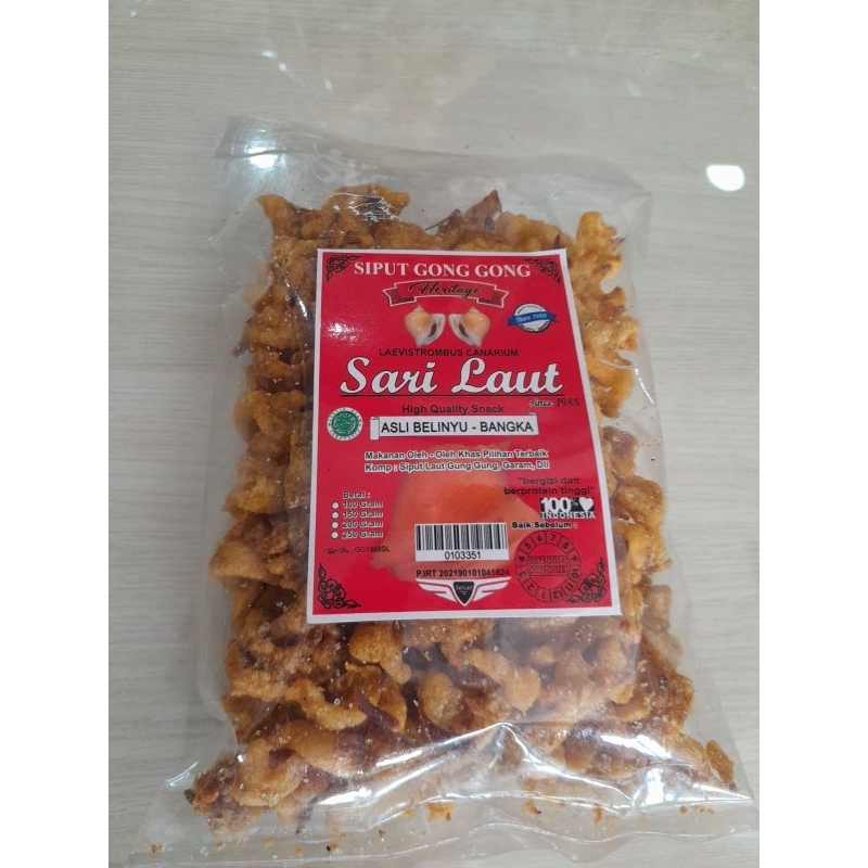 

Snack Siput Gung Gung Bangka Merk Sari Laut