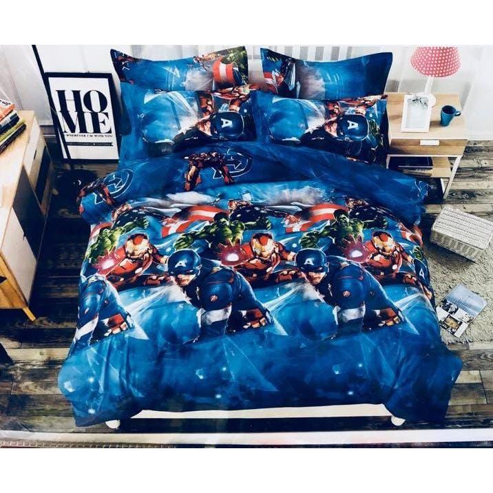 SPREI PREMIUM MARVELS MARVELS IRON MAN HULK CAPTAIN AMERICA 90/100/120/140/160/180/200 TINGGI 30CM 3