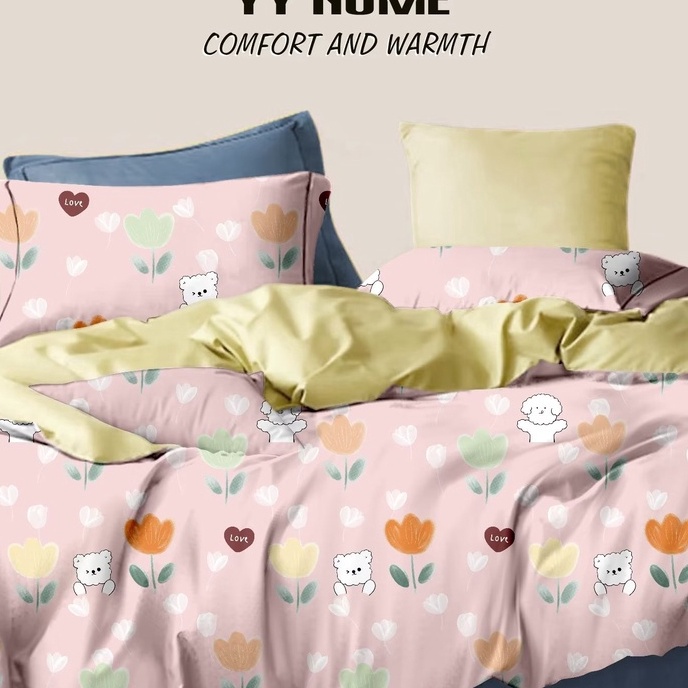 berkualitas BedCover/Selimut motif gambar kartun Katun Motif Aesthetic Termurah Bedcover Size 180x21