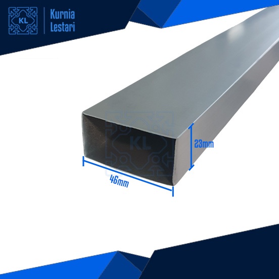 Hollow Jidar Blebes Aluminium 1x2 inch / 23x46mm