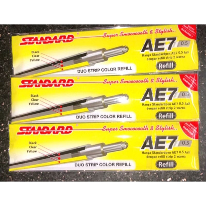 

ISI BULPEN/REFIL BULPOINT STANDARD AE-7 HITAM (12 BIJI)
