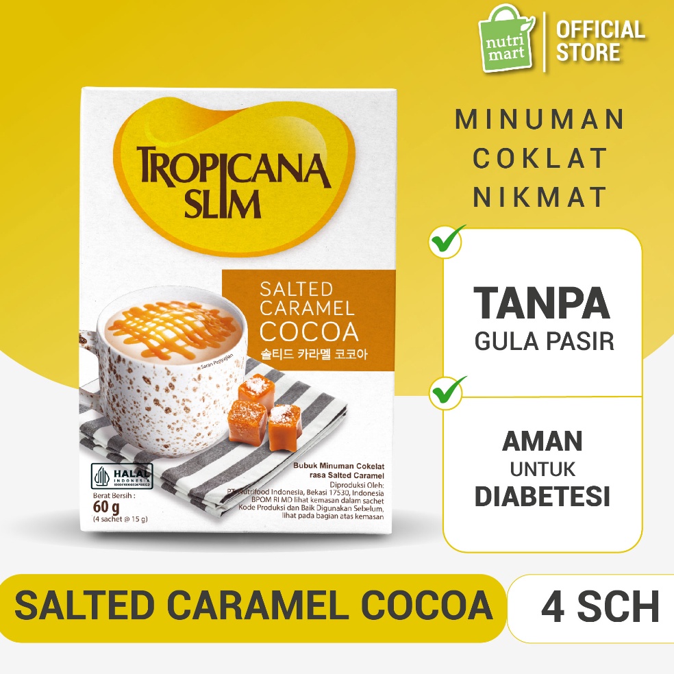 

[✬N75➢] Tropicana Slim ed Caramel Cocoa (4 Sch) Stok Sedikit