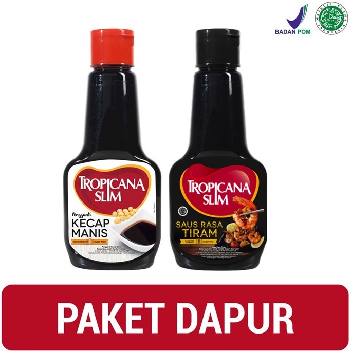 

ZGMZR Paket Dapur Sehat - Tropicana Slim Kecap Manis 200 ml & Tropicana Slim Saus Tiram 200 ml 8klun