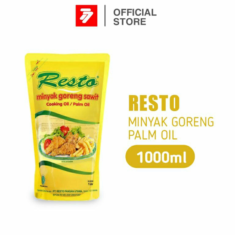 

CLH7U Resto Minyak Goreng Premium Palm Oil Refill Pouch 1 L 92