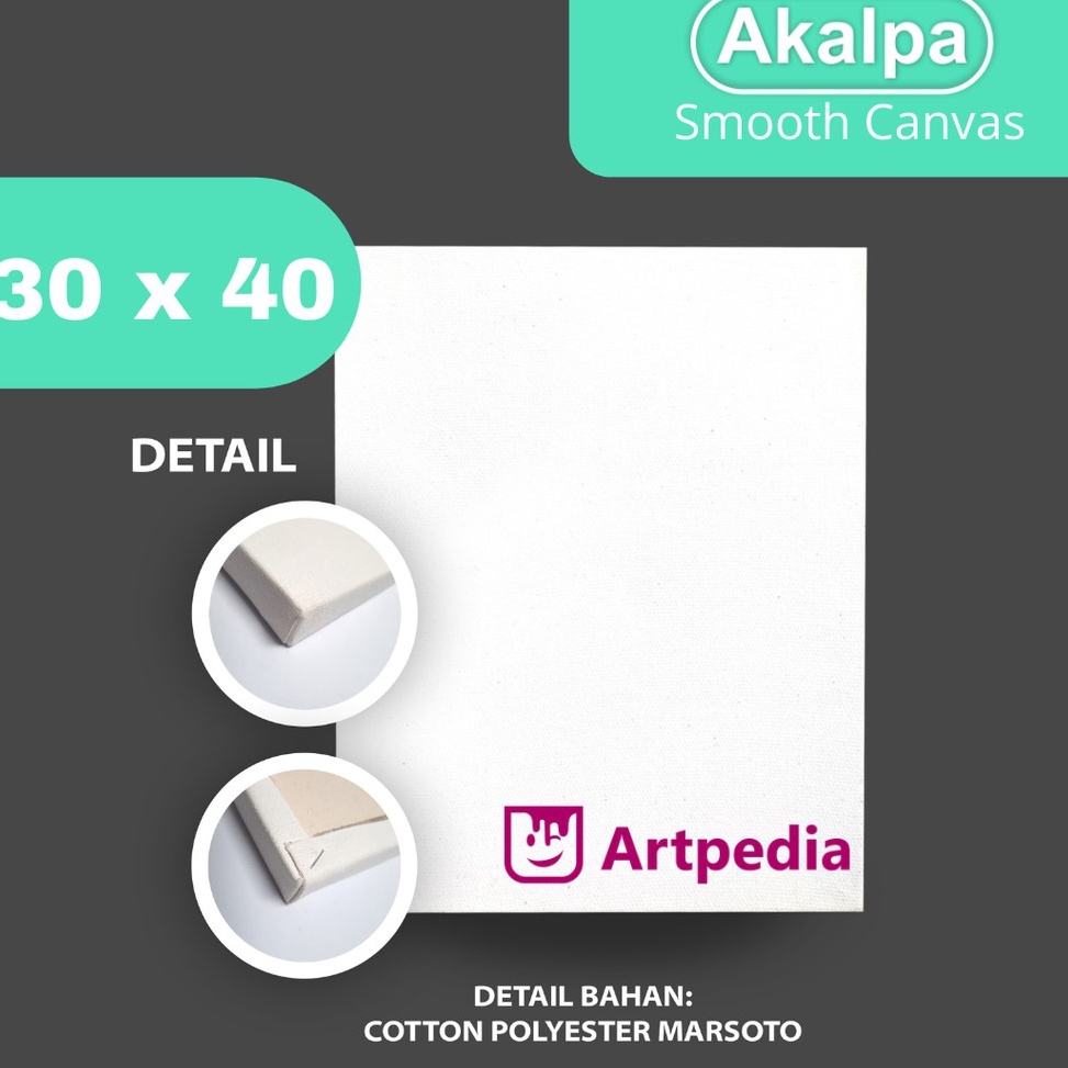 

[✺Q43<] kanvas 30x40 cm - Akalpa Kanvas Smooth 30x40 - kanvas lukis berkualitas Promo Terpopuler