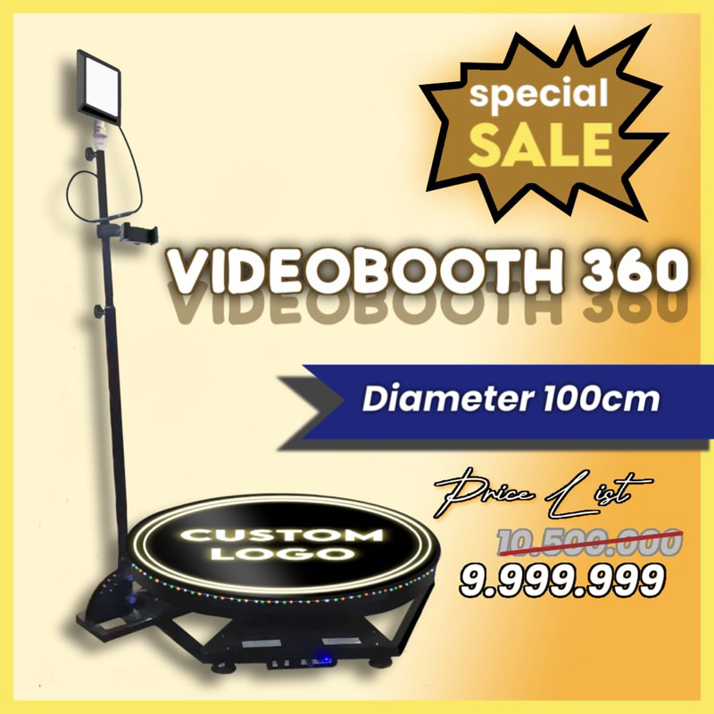 VIDEOBOOTH 360 (100cm) - PHOTO BOOTH 360 - SPINNER 360 - VIDEO SELFIE