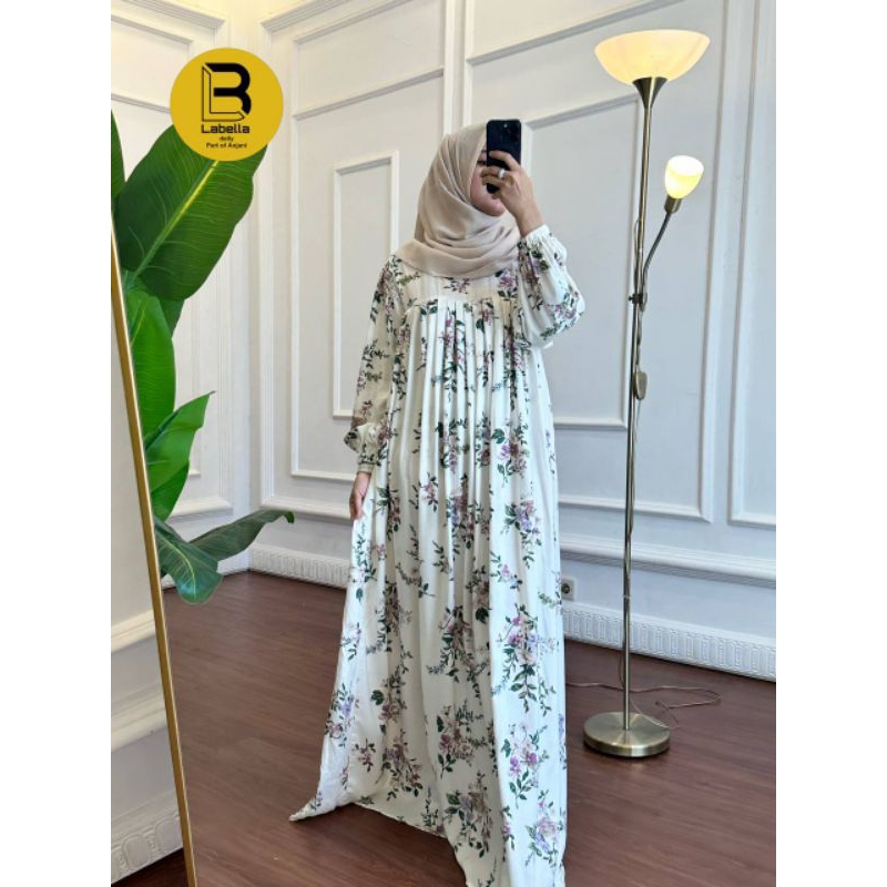 GAMIS LABELLA MOTIF BUNGA// LABELLA BY ANJANI SABILA